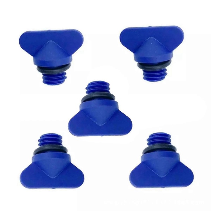 5 darab motorleeresztő dugó készlet, kompatibilis a 18-4226, 13992, 22-806608A1, 22-806608A02 modellekkel, kék színű, gumi anyagú