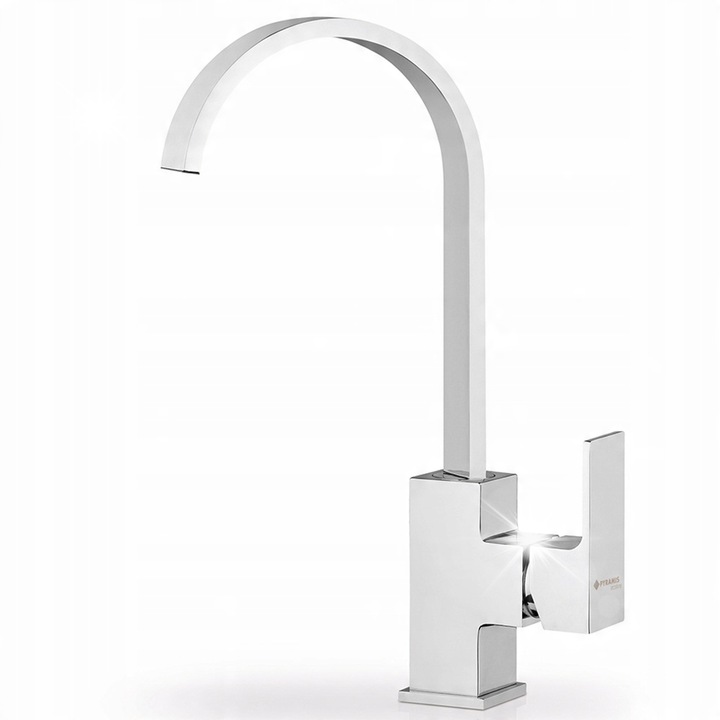 Baterie sanitara Concerto, Pyramis, crom, inaltime 320mm, cu cap ceramic, set complet cu accesorii
