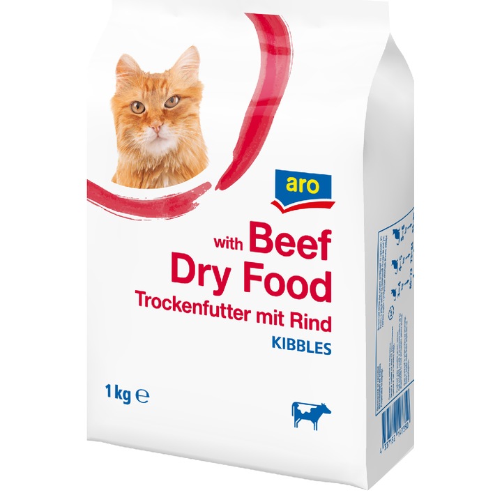 Hrana Uscata Pentru Pisici, vita, ARO, 1 KG