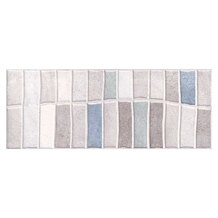 Faianta decorativa Versa Geometric Mix Grey, 30.5X60.5, mata, 1 placa