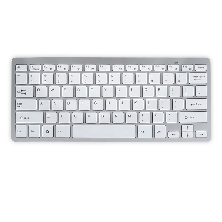 Kit Tastatura si Mouse Konzmann, Bluetooth Si 2.4GHz, Conexiune Fiabila, Baterie Reincarcabila, Compatibil Android, Windows, Mac, Design Ergonomic, Alb