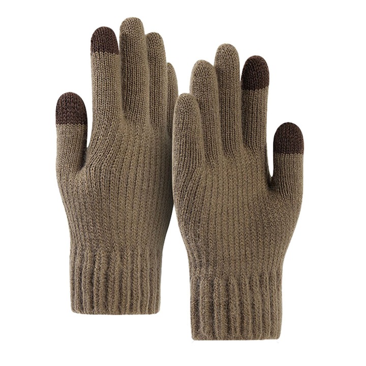 Mănuși unisex Danex, 22cm, textil, maro