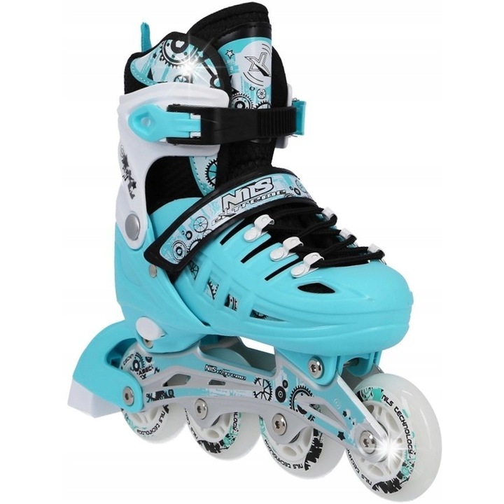 Комплект ролери Nils Extreme NH10905, 4 в 1, многоцветни, регулируем размер