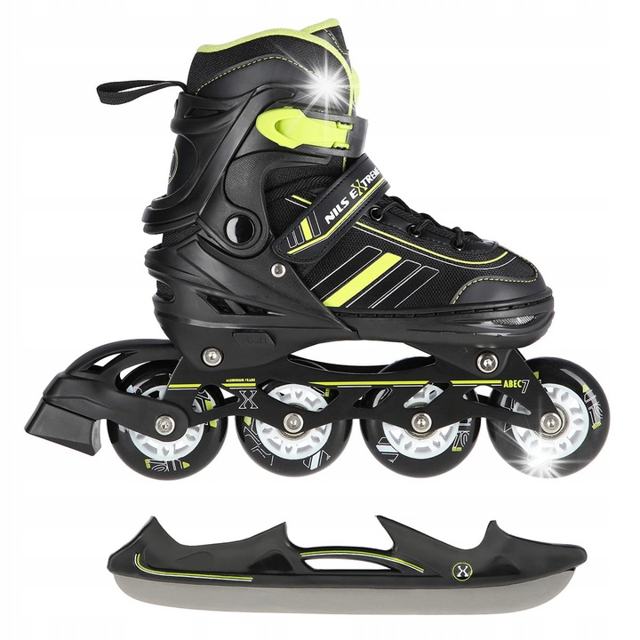 Регулируеми ролери Nils Extreme, 245-270 мм, алуминий, ABEC 7, многоцветни