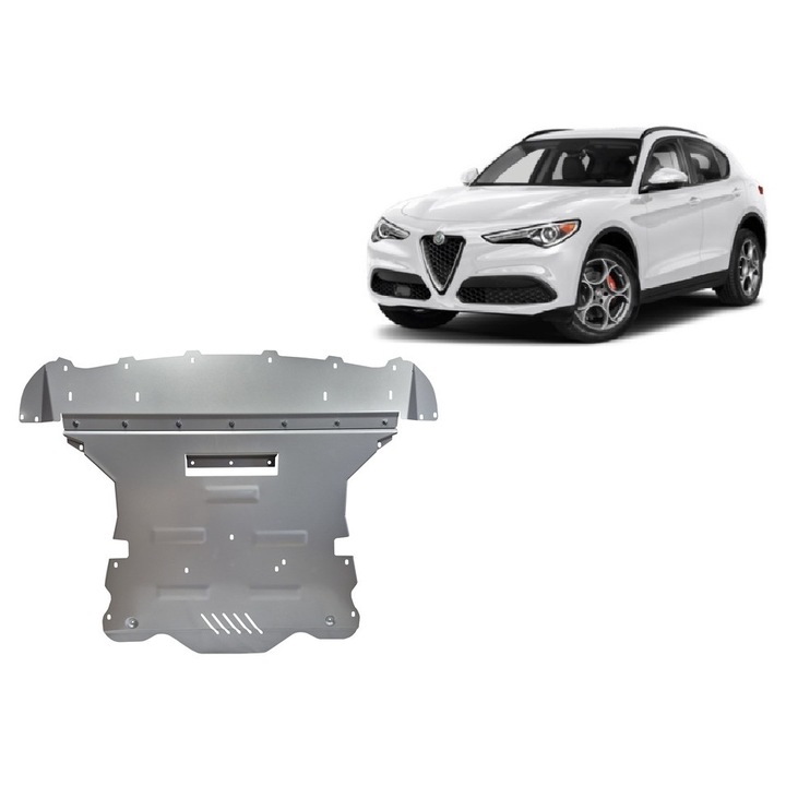 Scut motor si radiator din aluminiu Alfa Romeo Stelvio (2016-2025)