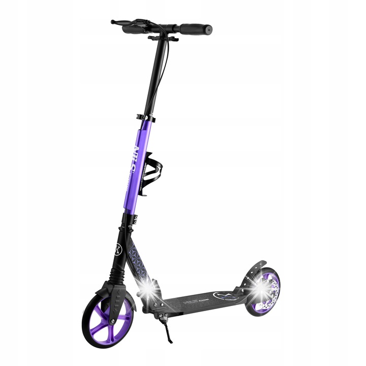 Сгъваема тротинетка Nils Extreme, лилава, 200 мм колела, дискова спирачка, 88x40x110 см