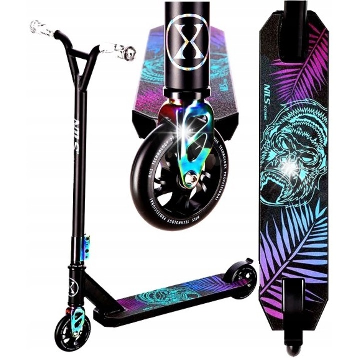 Тротинетка за каскади Nils Extreme HS002, 110мм, алуминий, 3,4кг, 68x49x87см