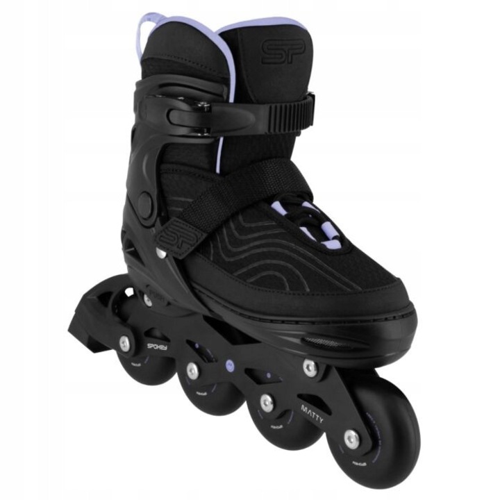 Role reglabile Spokey MATTY, 35-42, roti PU, sistem de prindere triplu, imprimeu TIE-DYE