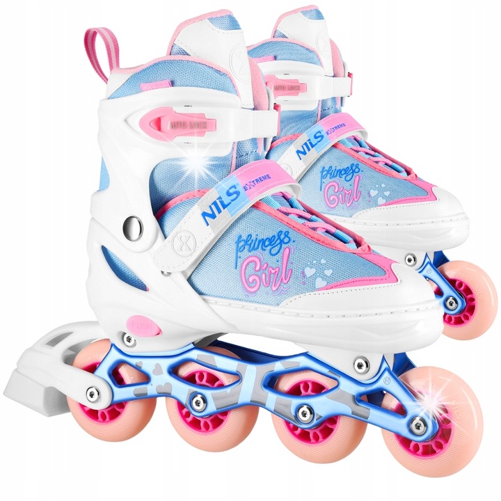 Ролери Nils Extreme, регулируеми, 3 цвята, 31-34