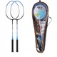 Set badminton Nils 2 rachete 3 fluturi si plasa nylon 65.7cm