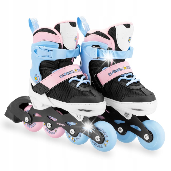 Регулируеми ролери Spokey JOY, алуминий, ABEC7, 27-30/31-34, 62/64мм, многоцветни