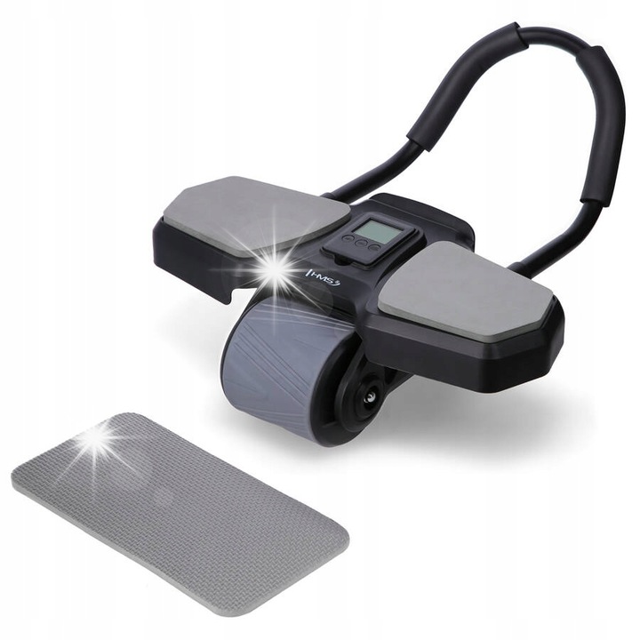 Колело за упражнения HMS KA10, черно, със стойка и дисплей, 45x41x24,5см, комплект с подложка за колене