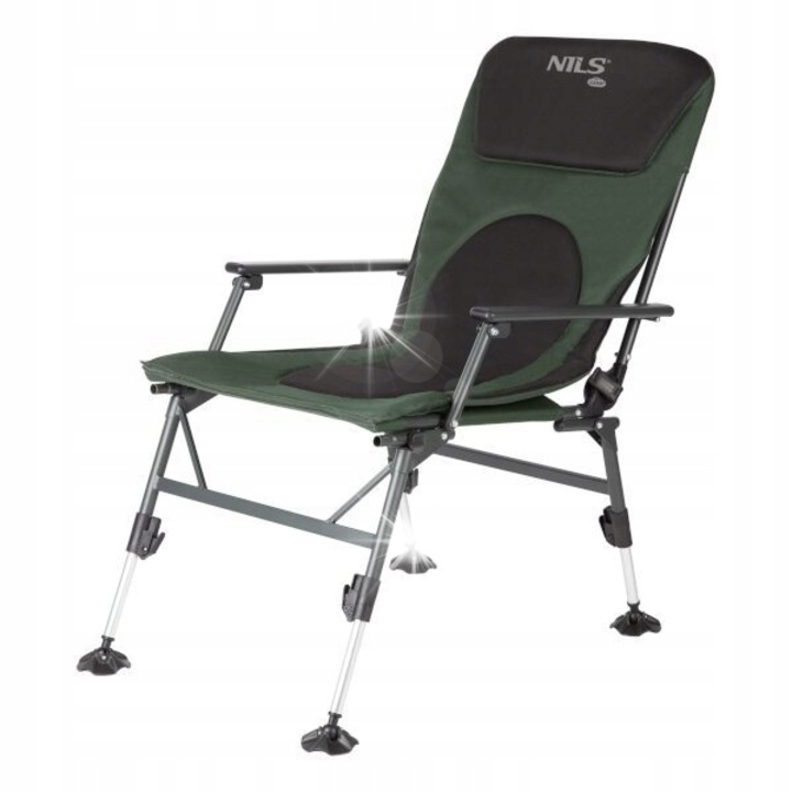 Къмпинг стол Nils Camp, 600D Oxford, 180 кг, 65x97-107x79см