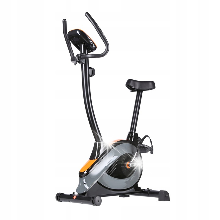 Фитнес велосипед HMS M5560 магнитен, 8 нива на съпротивление, с компютър и приложение Kinomap, 90x52x136см