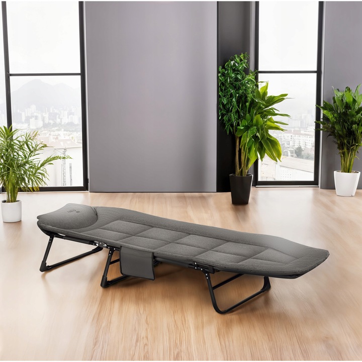 Сгъваемо туристическо легло Nils Camp NC2720, 200x60x44см, материал Oxford 600D, тегло 5кг, капацитет 120кг