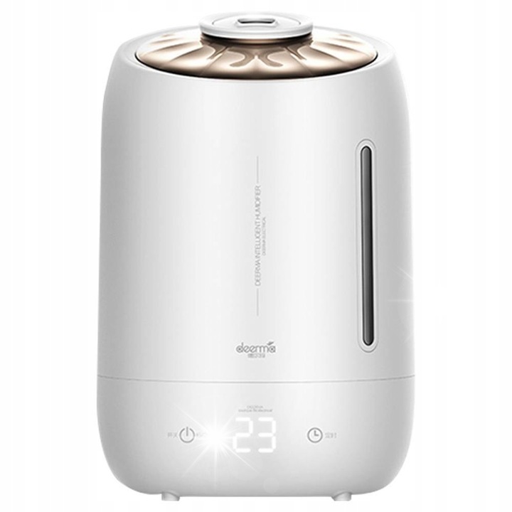 Овлажнител Deerma F600, 5л, 25W, ултра тих, ротативен, бял