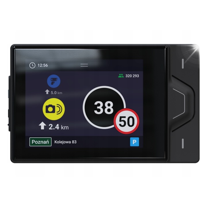 Anti-radar Yanosik RS, 2,8", GPS, Bluetooth, set complet cu abonament 12 luni