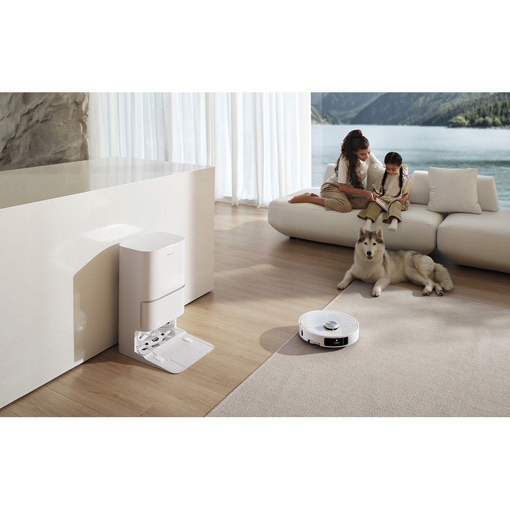 Robot de curățare, Dreame, L40 Ultra, 11 kPa, Wi-Fi, mopare, alb, set complet