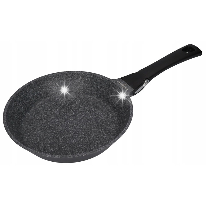 Тиган Zwieger Black Stone 20 см, гранит, алуминий, черен