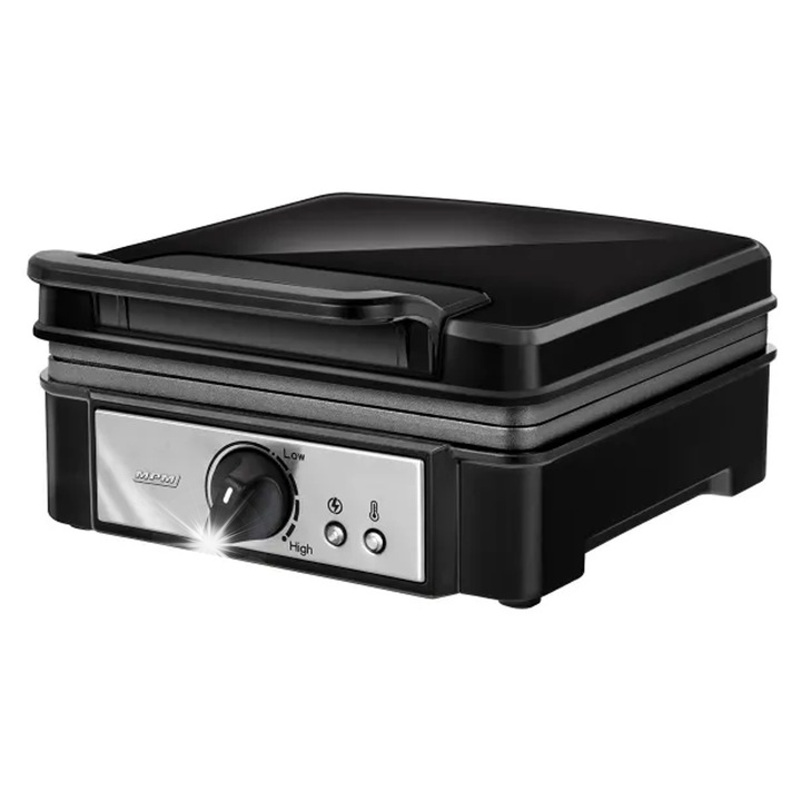 Aparat de preparat desert MPM MGO-24, 1400 W, negru, 2 gofri