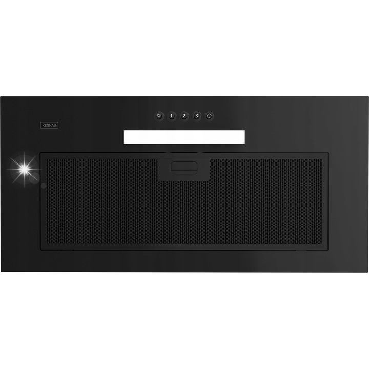 Абсорбатор Kernau KBH I 0160 B, стъкло, черен, 3 степени на скорост, 160x596x286мм