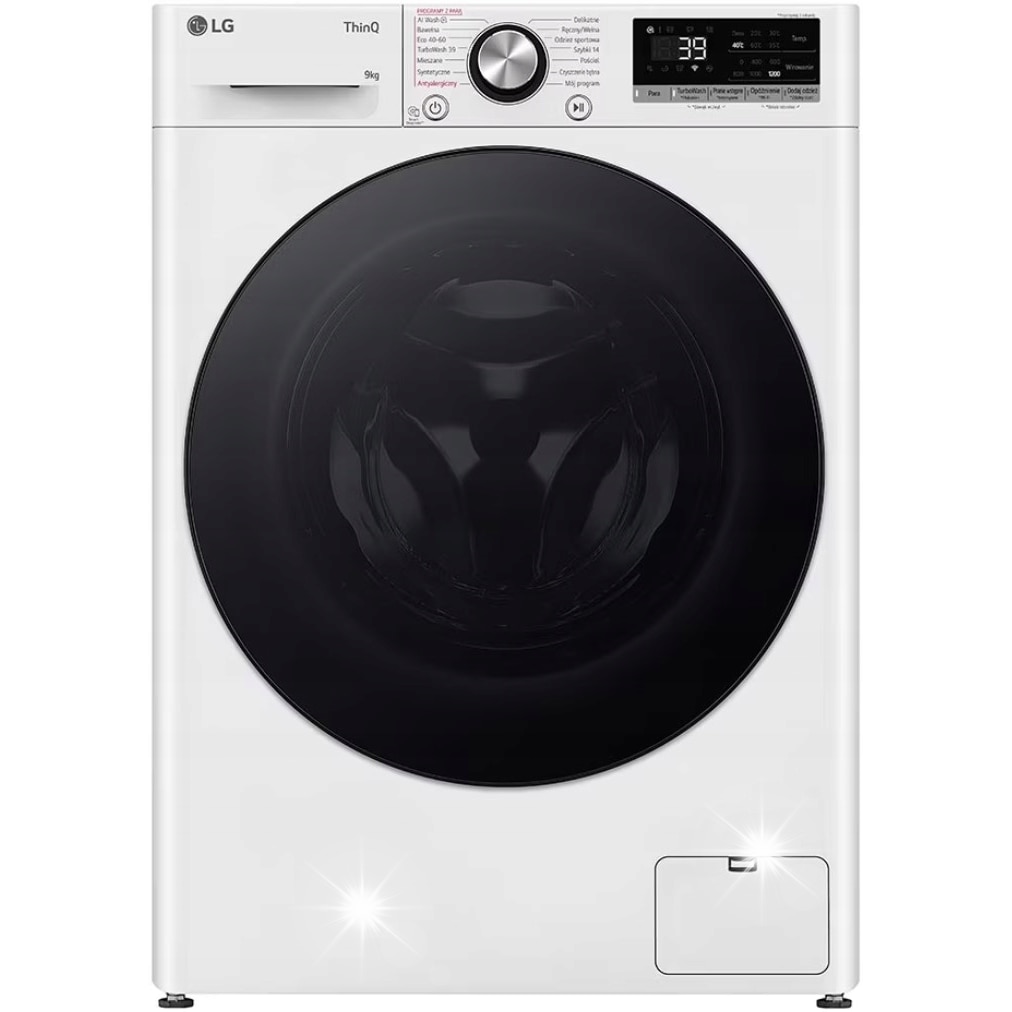 Masina de spalat rufe LG, 9kg, 1200rpm, alb, cu tehnologie AI DD si TurboWash