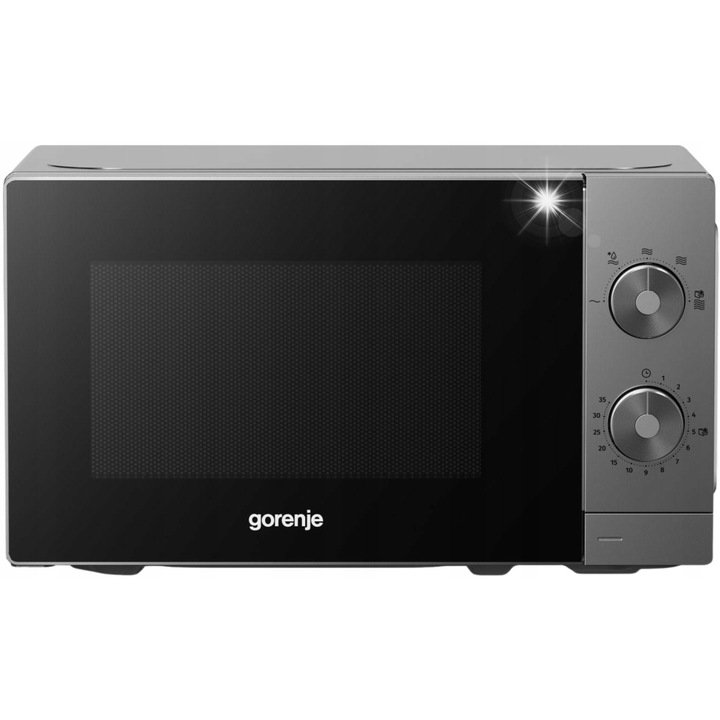 Cuptor cu microunde Gorenje 20L 700W 5 nivele putere, argintiu