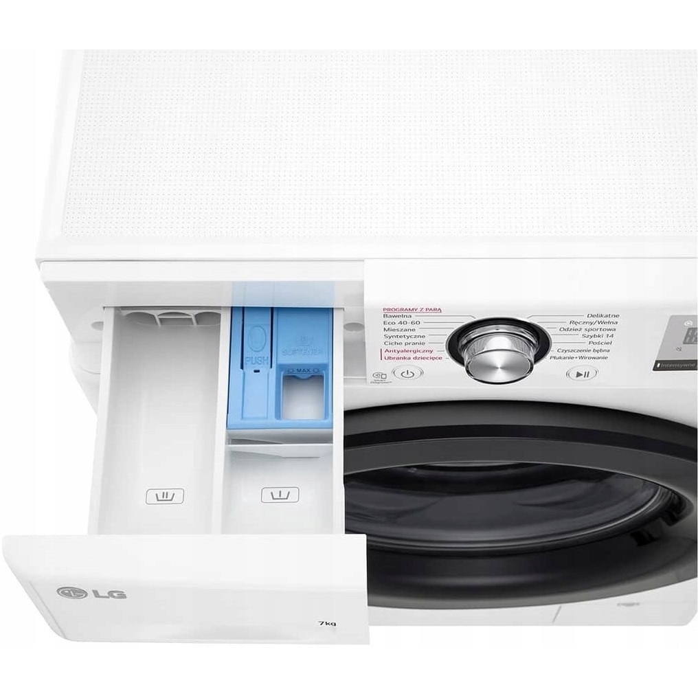 Masina de spalat rufe LG F2WV3S7S6BE 7 kg 1200 rpm 14 programe, alba, 60x85x47,5cm