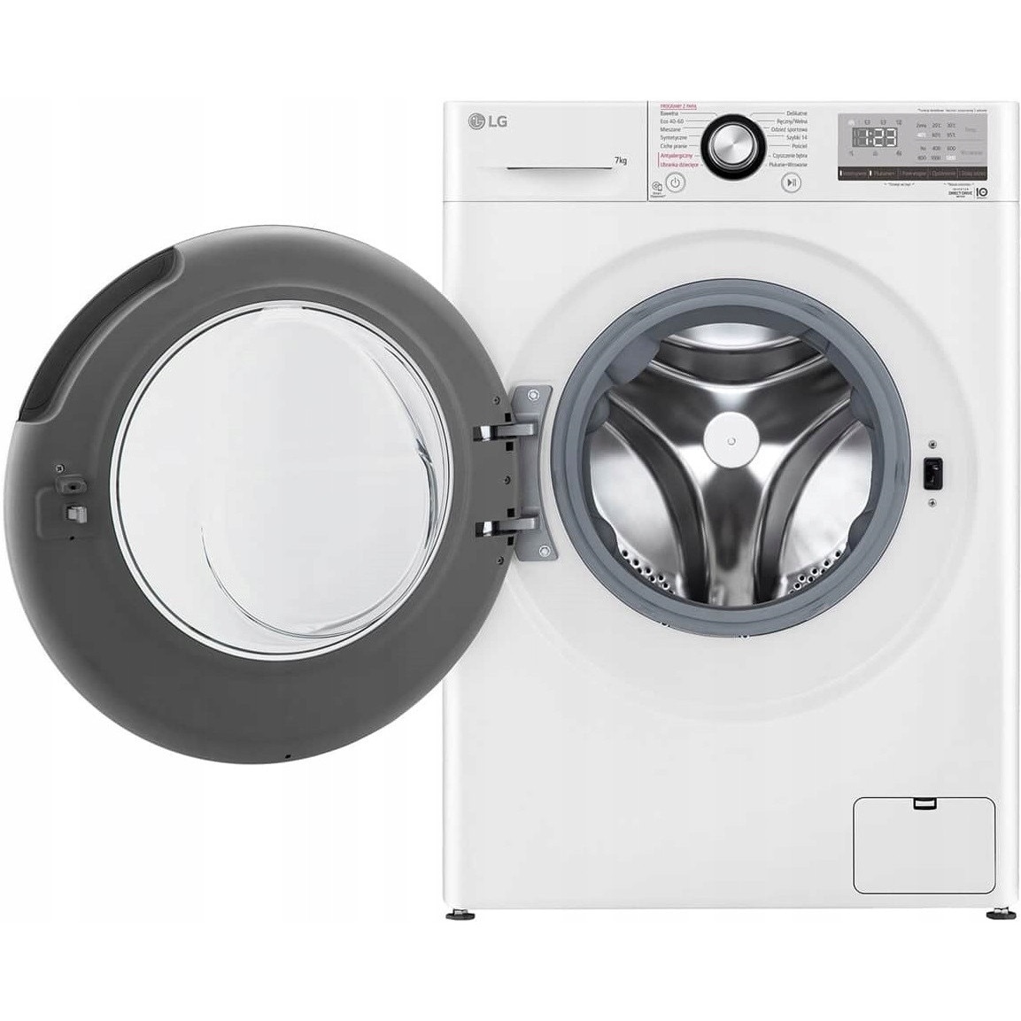Masina de spalat rufe LG F2WV3S7S6BE 7 kg 1200 rpm 14 programe, alba, 60x85x47,5cm