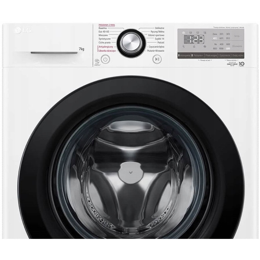 Masina de spalat rufe LG F2WV3S7S6BE 7 kg 1200 rpm 14 programe, alba, 60x85x47,5cm