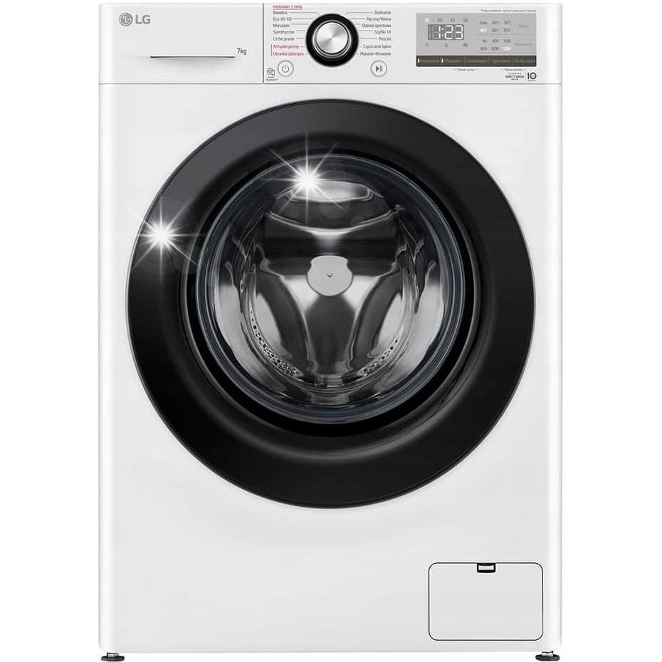 Masina de spalat rufe LG F2WV3S7S6BE 7 kg 1200 rpm 14 programe, alba, 60x85x47,5cm