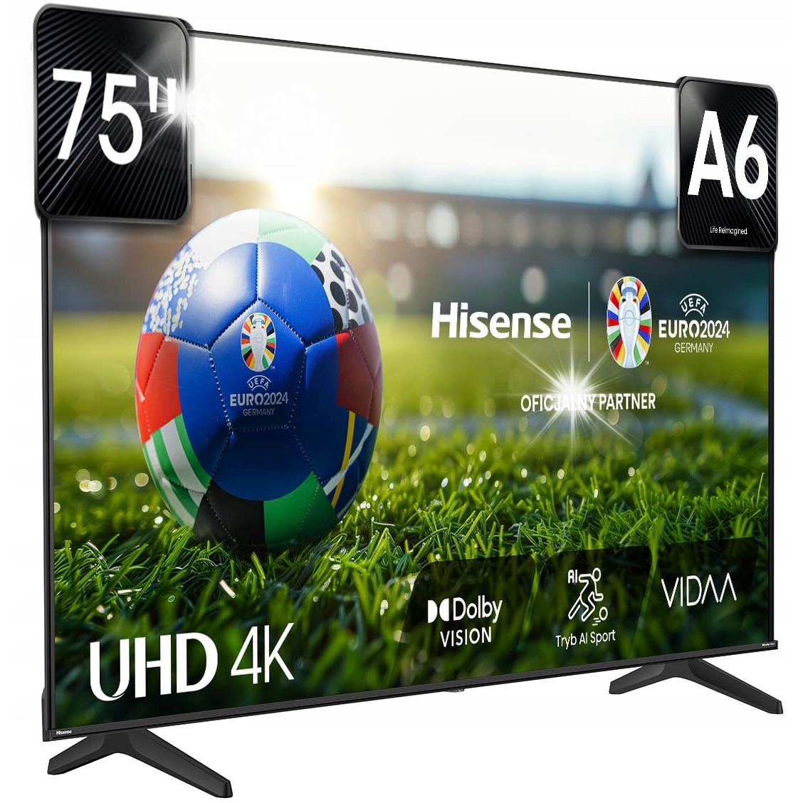 Televizor LED 75" Hisense VIDAA 4K UHD, DVB-T2, Wi-Fi, Bluetooth, Negru