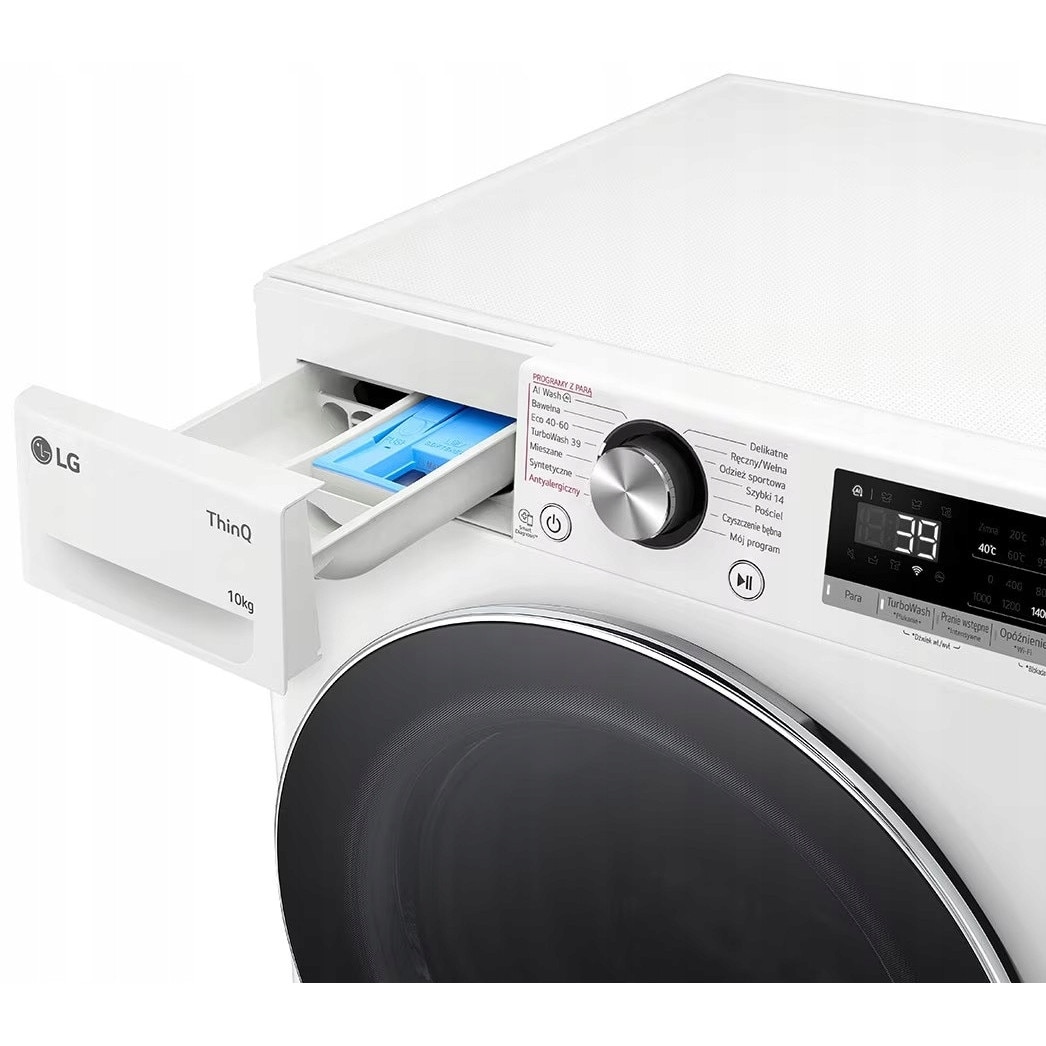 Masina de spalat rufe LG F4W10722W 10kg 1400 rpm, alb, TurboWash 360, Wi-Fi