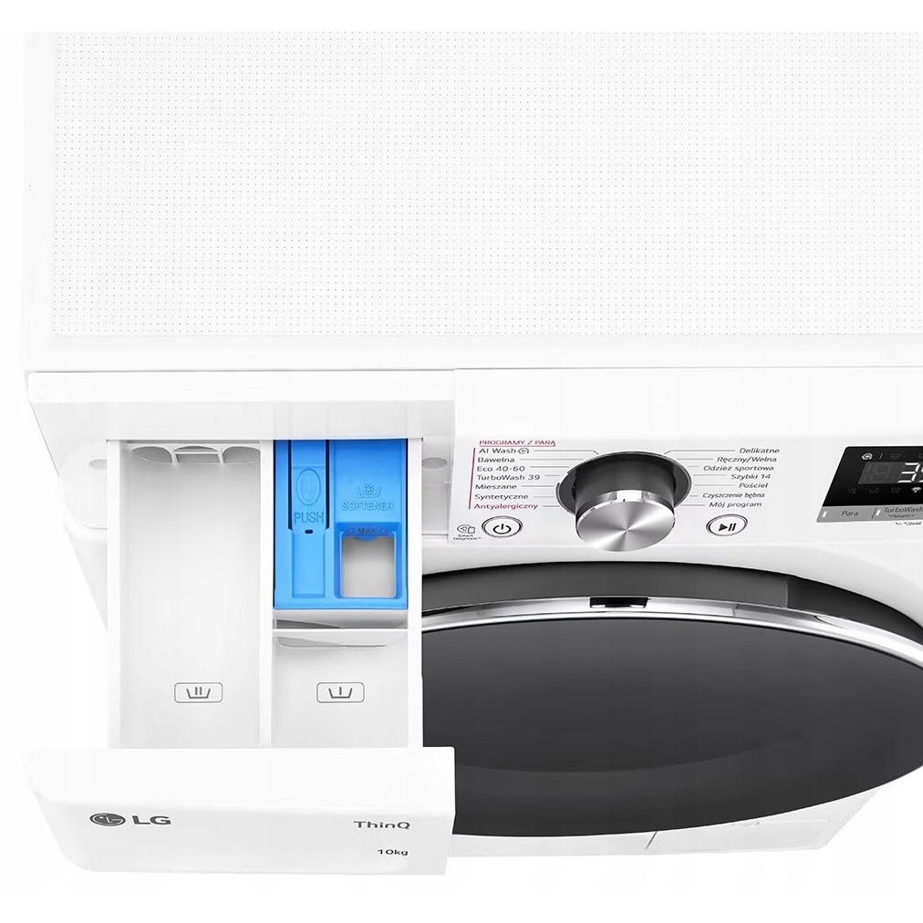 Masina de spalat rufe LG F4W10722W 10kg 1400 rpm, alb, TurboWash 360, Wi-Fi