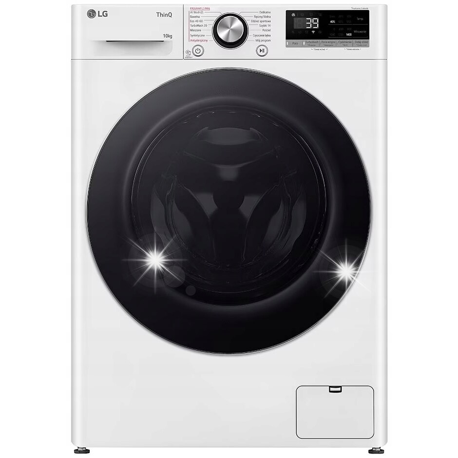 Masina de spalat rufe LG F4W10722W 10kg 1400 rpm, alb, TurboWash 360, Wi-Fi
