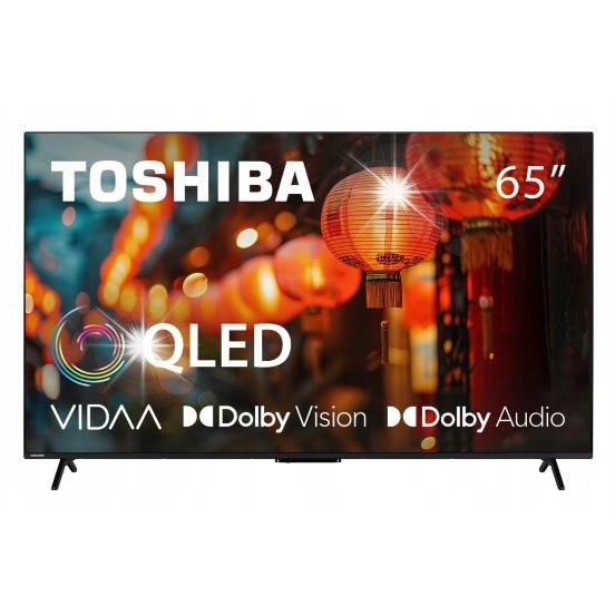 Televizor QLED 65" Toshiba 65QV2463DG 4K Smart TV, HDR, Wi-Fi, negru, 145,3x89,9x25,9cm