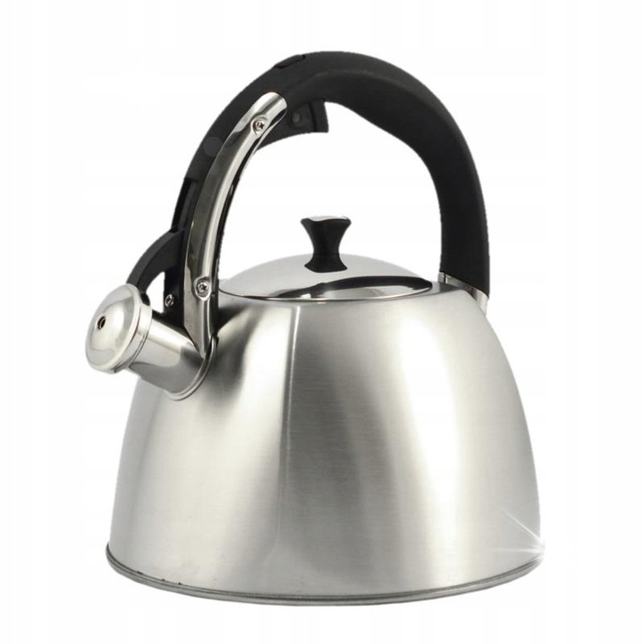 Чайник Maestro MR-1333 3л инокс, черен, с незагряваща дръжка, подвижен капак