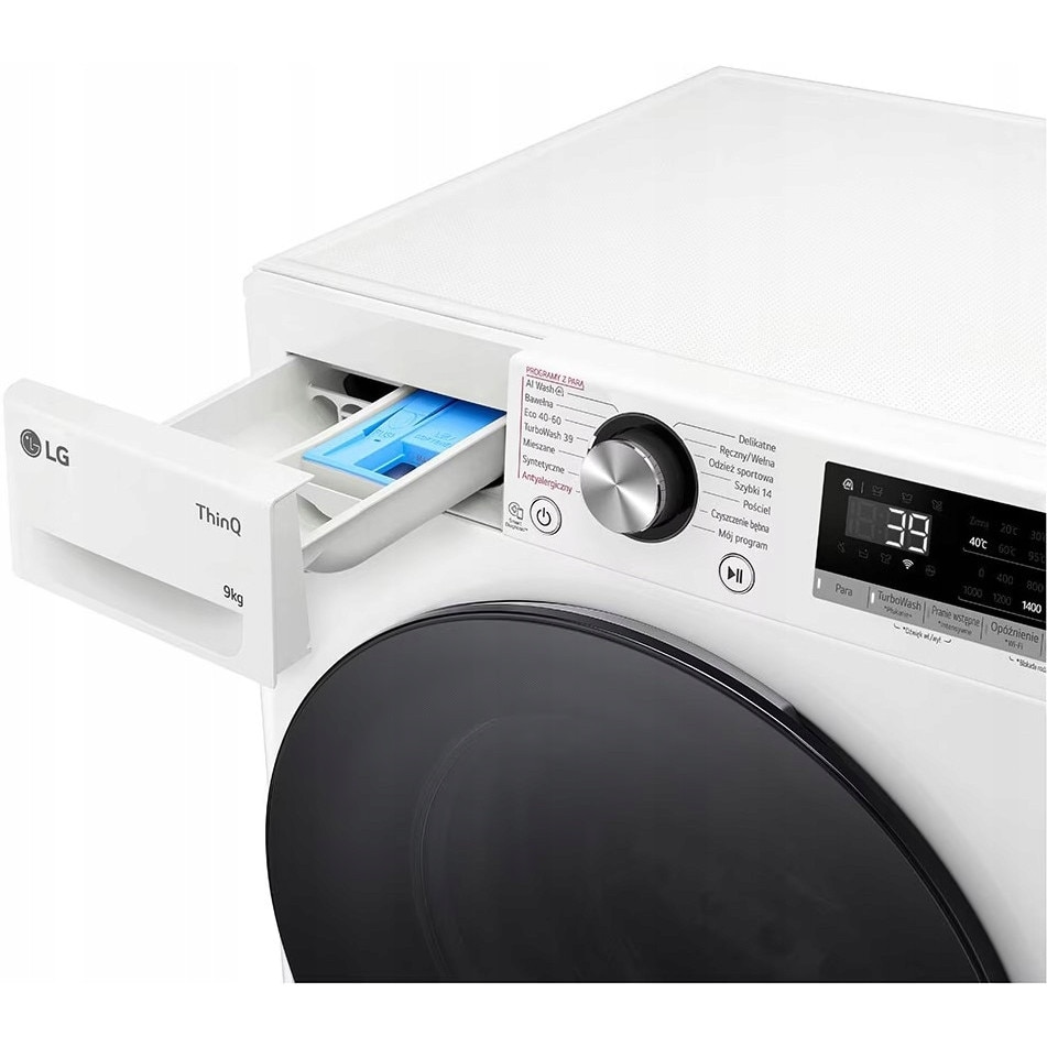Masina de spalat rufe LG, 9kg, 1400rpm, alb, AI DD, TurboWash360