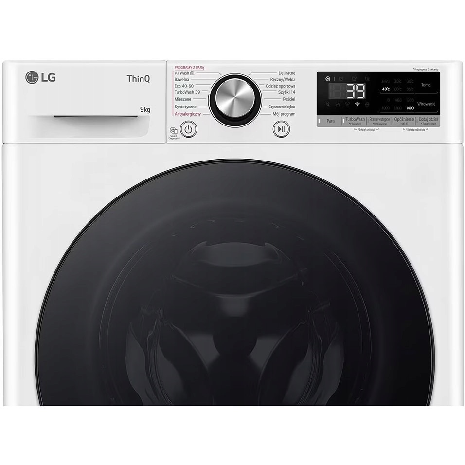 Masina de spalat rufe LG, 9kg, 1400rpm, alb, AI DD, TurboWash360