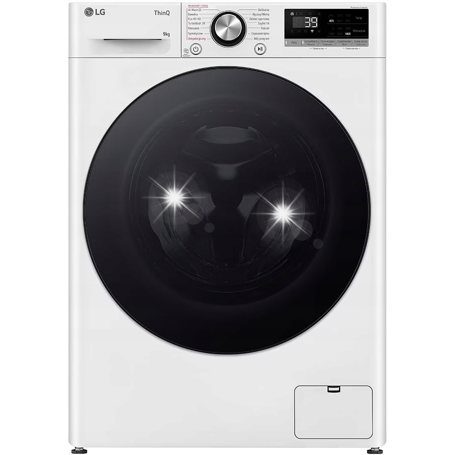 Masina de spalat rufe LG, 9kg, 1400rpm, alb, AI DD, TurboWash360
