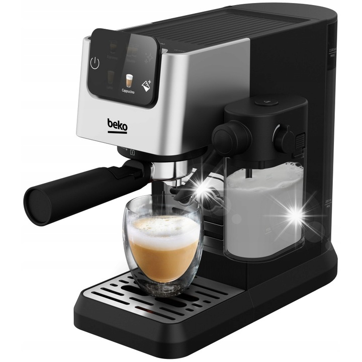 Кафемашина Beko CEP 5304 X, 1628W, 15 бара, разпенване на мляко, инокс, 31x20.5x42.5см