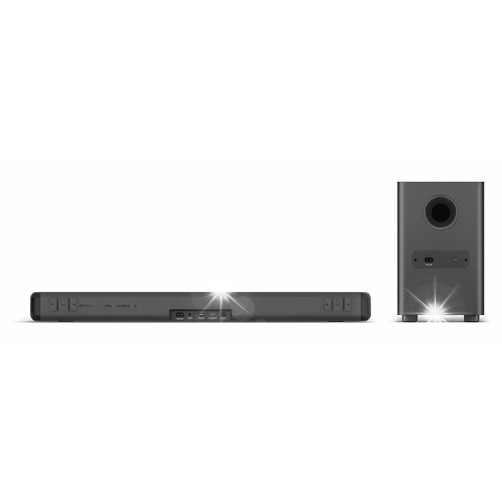 Soundbar 2.1 Philips TAB5309/10, 240 W, безжичен субуфер, тъмно сив