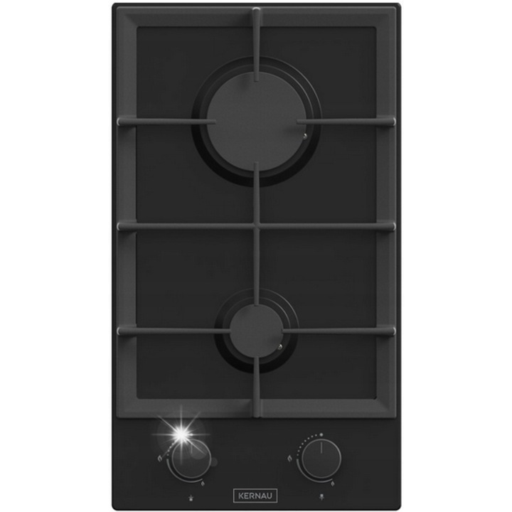 Газов котлон, Kernau, KGH 3212 CI, 2 горелки, матово черен, 29x51см