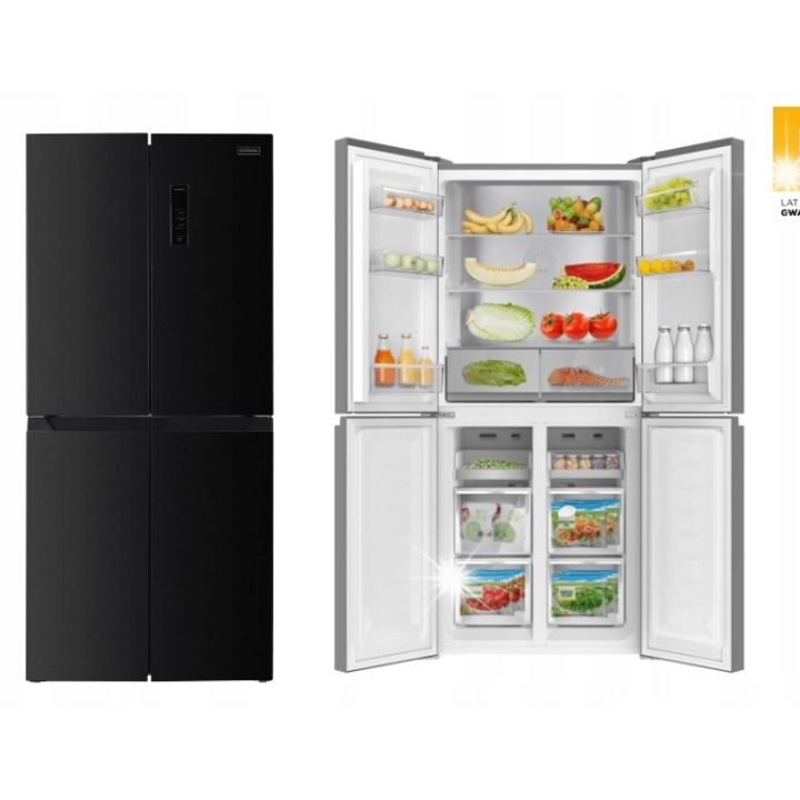 Хладилник Kernau KFRM 1881 BS без скреж, черен, 79см