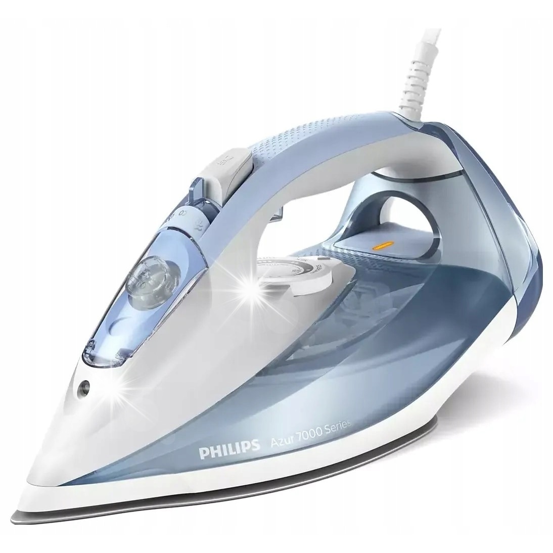 Fier de calcat Philips, model DST7011/20, 2600W, abur 220g, capacitate rezervor 300ml, gri-albastru