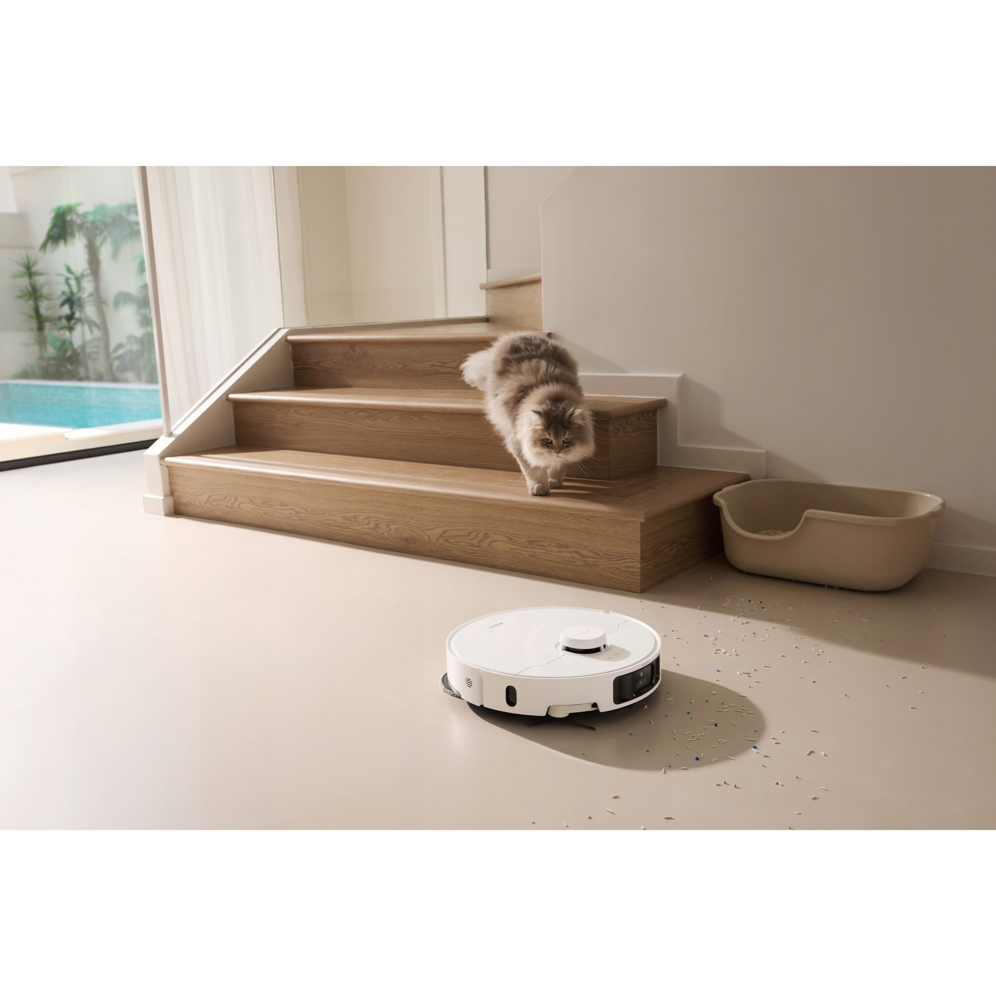 Robot de curățare Mova P10 Pro Ultra, putere aspirare 13000 Pa, alb, 350x350x104mm
