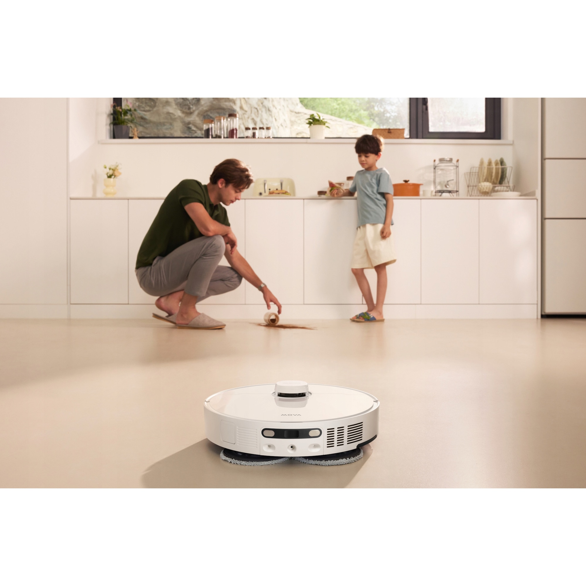 Robot de curățare Mova P10 Pro Ultra, putere aspirare 13000 Pa, alb, 350x350x104mm