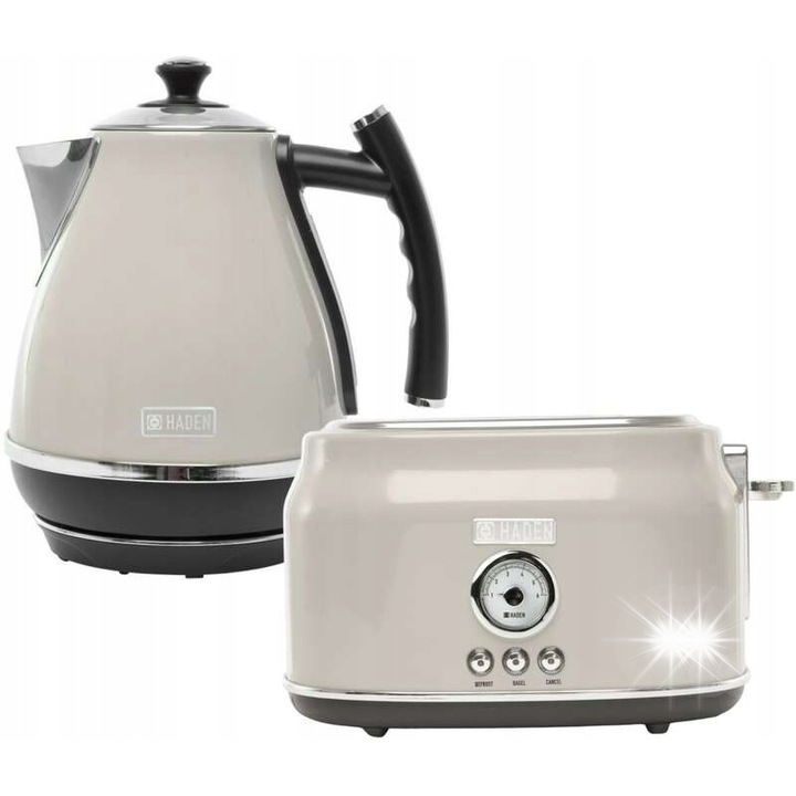 Комплект тостер Dorset + електрическа кана Cotswold, 3000W, 1,7L, сив