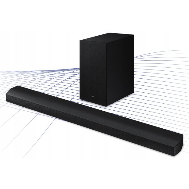 Soundbar Samsung HW-B650D 3.1, 370W, Subwoofer activ wireless, Negru