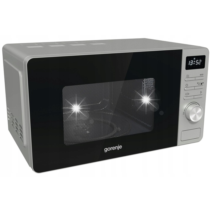 Cuptor cu microunde Gorenje MO20A3X 20l, 800W, inox, 5 niveluri de putere